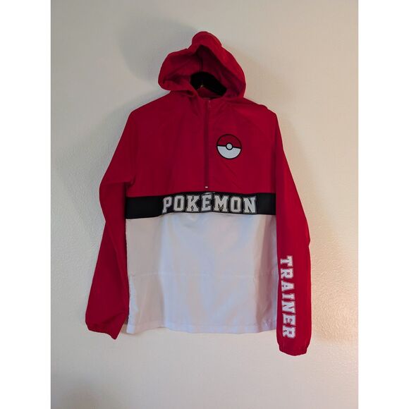 Nintendo Pokémon Trainer Pullover Anorak Jacket – Red/Black/White – XS - Picture 3 of 11